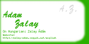adam zalay business card
